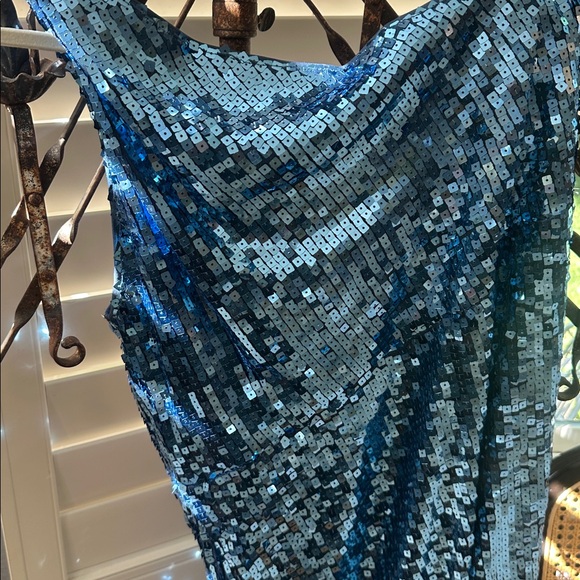 One Shoulder Maxi Sequin Dress - Picture 6 of 6